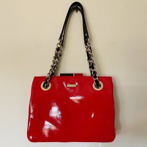 Kate Spade New York Patent Leather Red Shoulder Bag